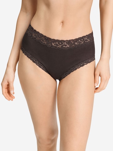 Slip ' Moments ' Hanro en marron : devant