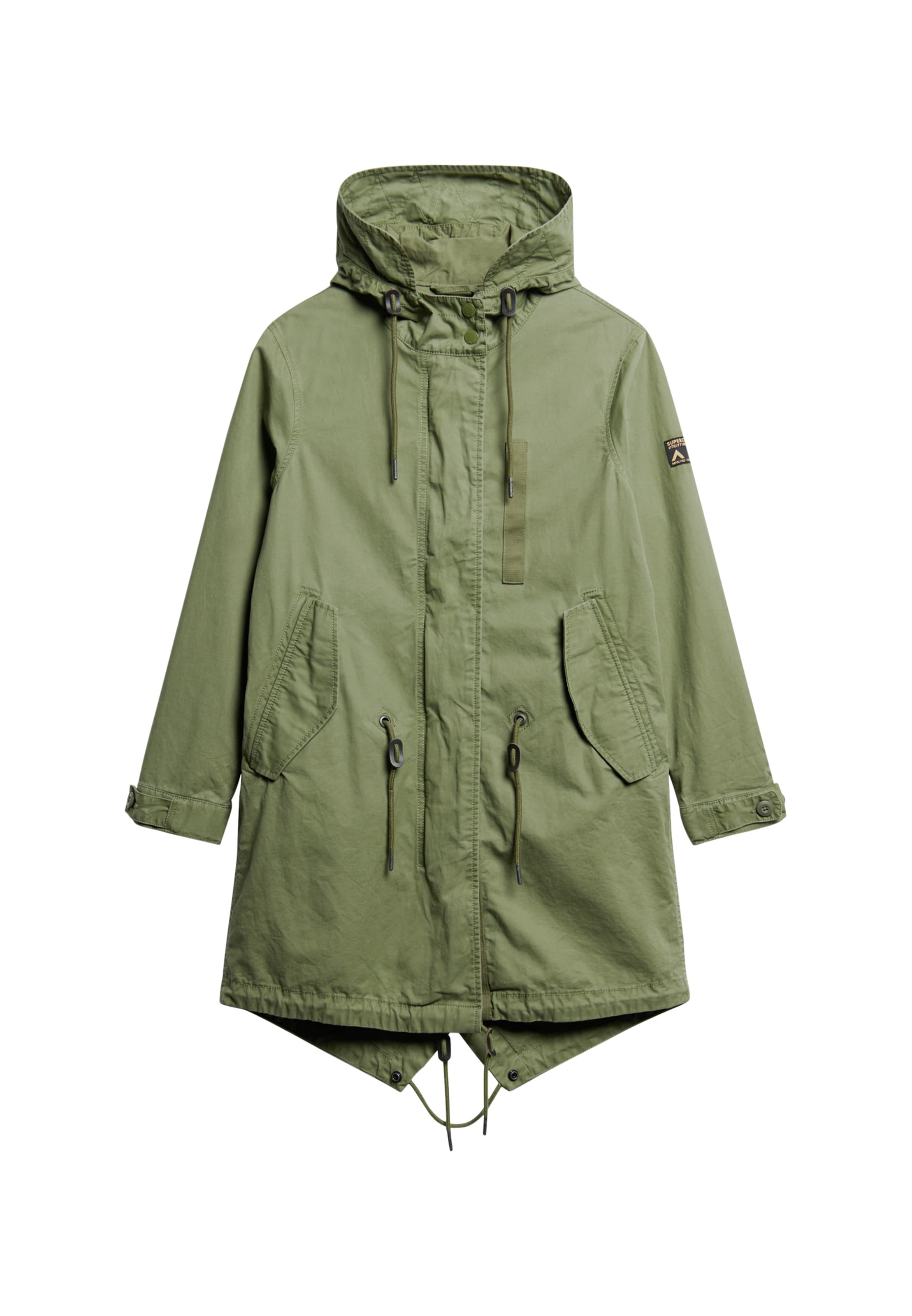 Superdry Tussenparka in Groen: voorkant