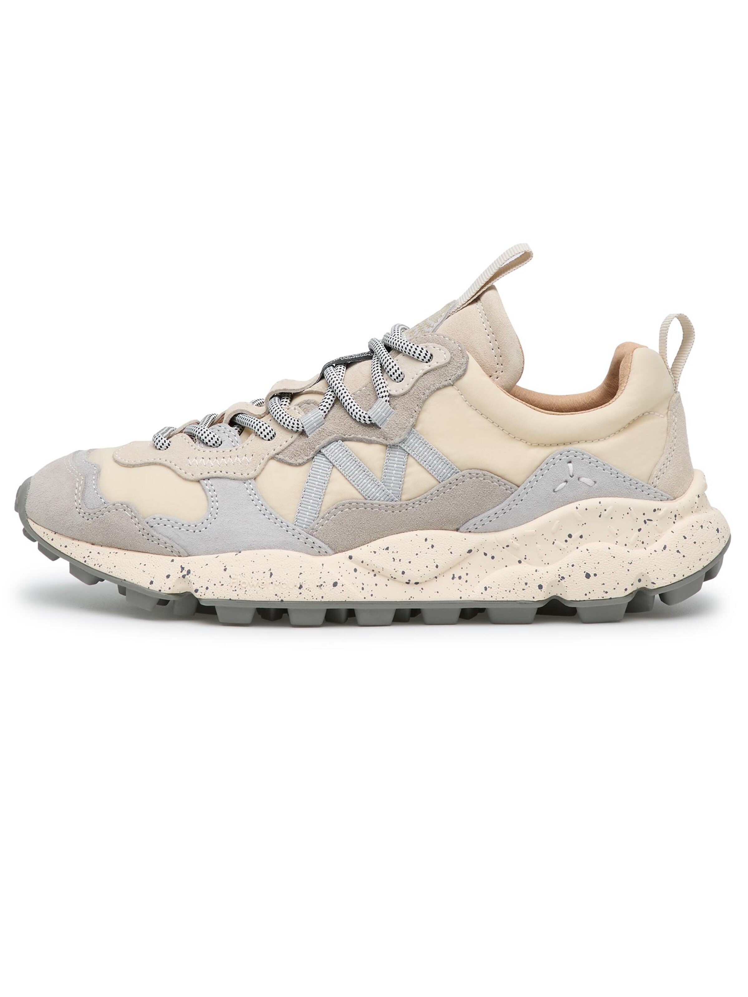 Flower Mountain Lace-Up Shoes 'LENZAN WOMAN' in Grey: front