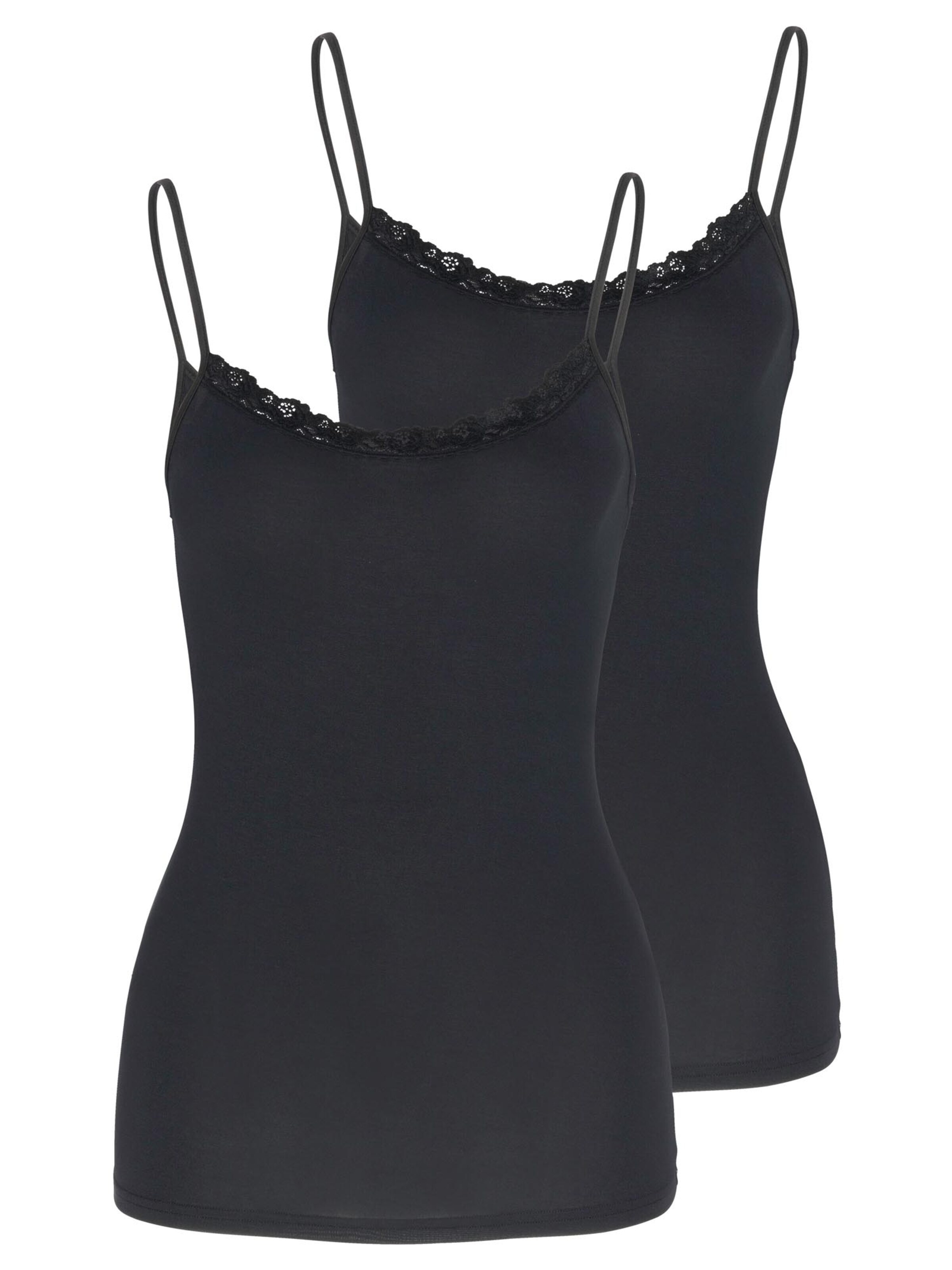 Nina von C. Undershirt 'Cosy' in Black: front