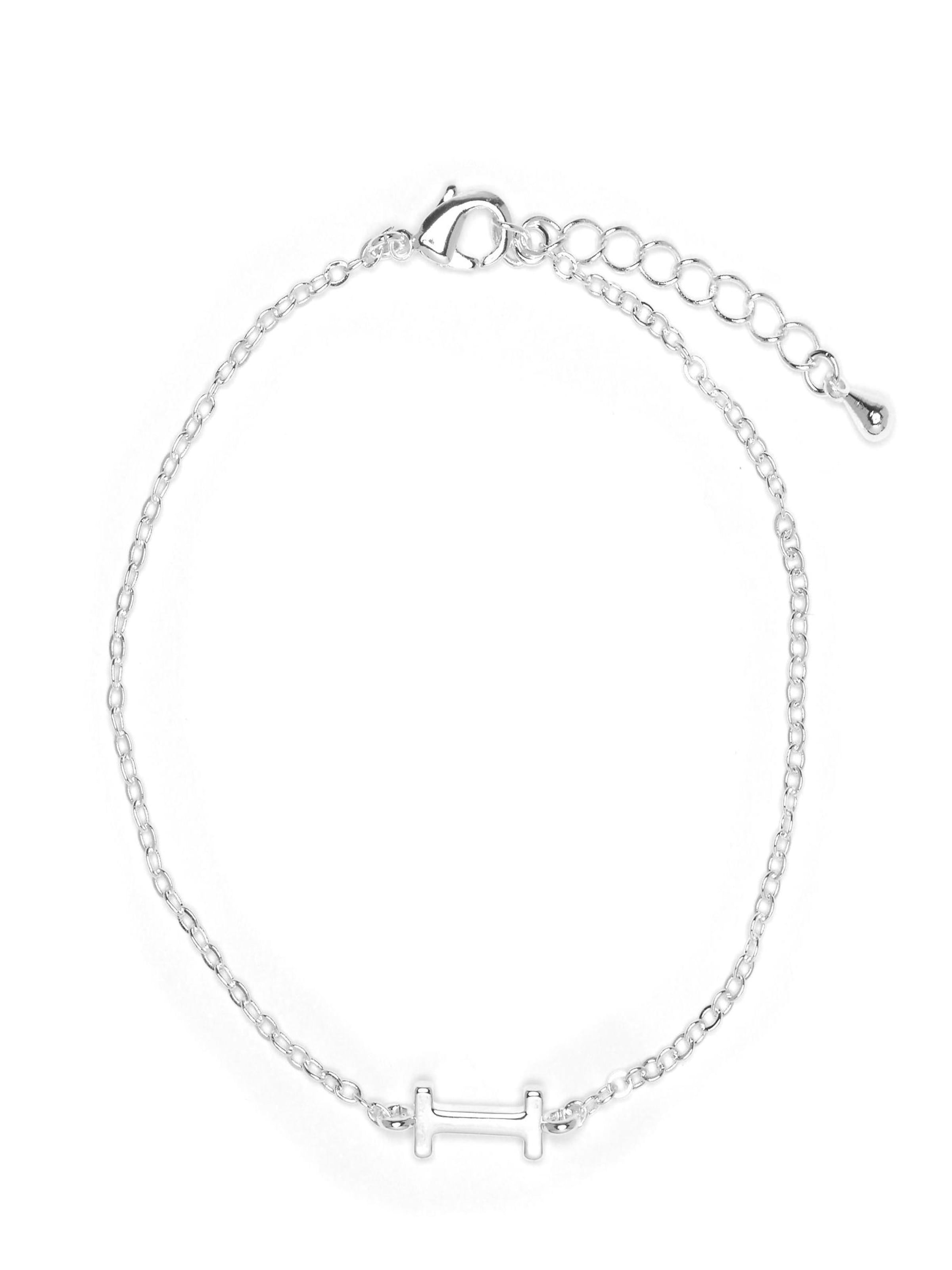 Luxenter - Pulseira 'Alphabet I' em prata