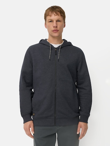 CAMEL ACTIVE Zip-Up Hoodie in Blue: front
