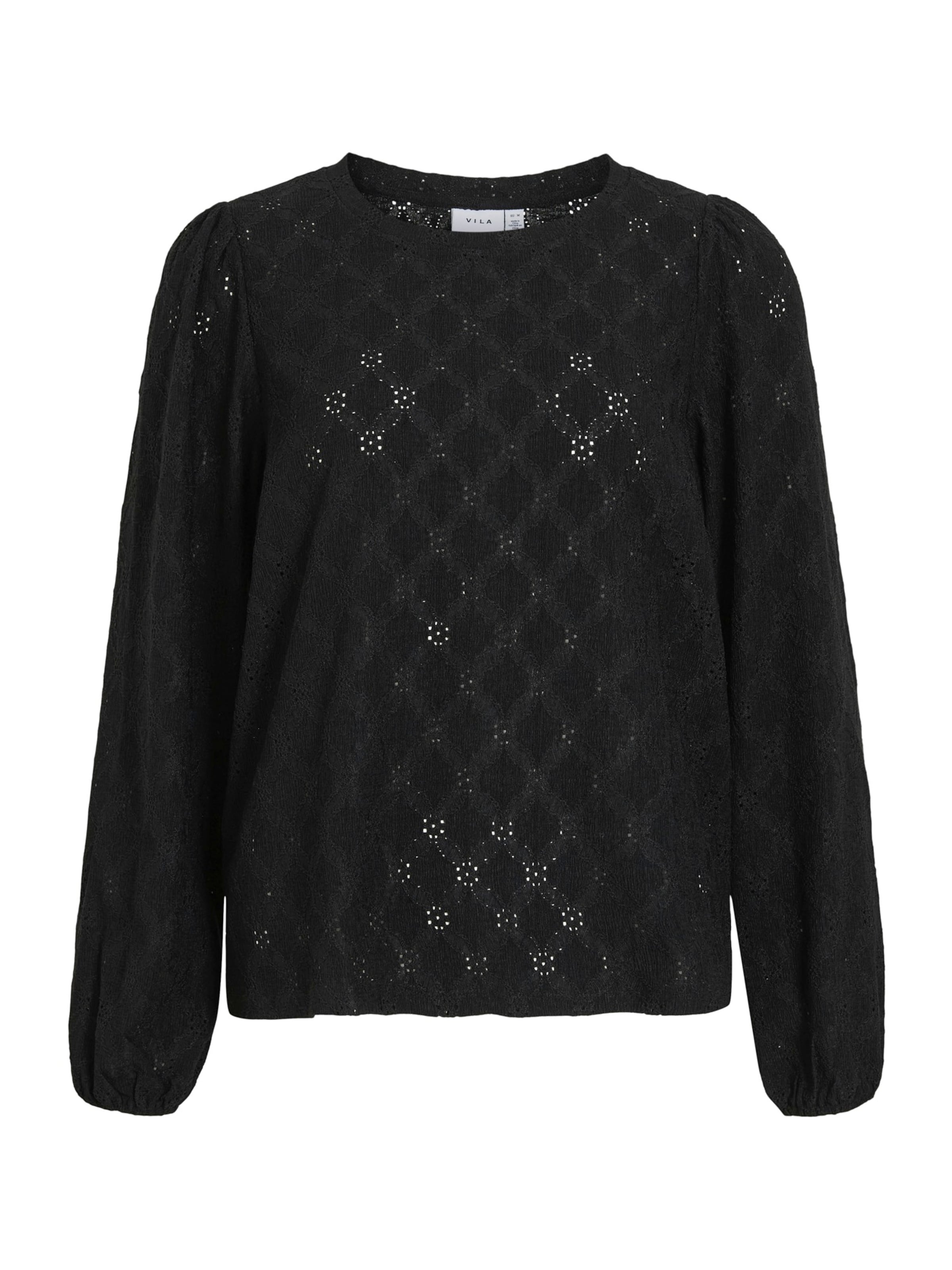 juoda VILA Marškinėliai 'VIAsta': priekis