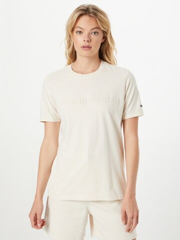 Superdry T-shirt i beige: framsida