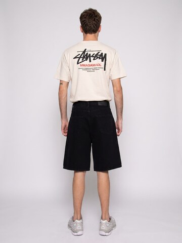 Only & Sons Baggy Jeans 'Five Baggy 9893 Pin DNM Shorts VD2 Black' in Zwart