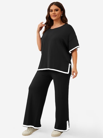 Imily Bela Φόρμα για το σπίτι σε μαύρο: μπροστά