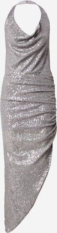 Robe de cocktail Nasty Gal en argent : devant