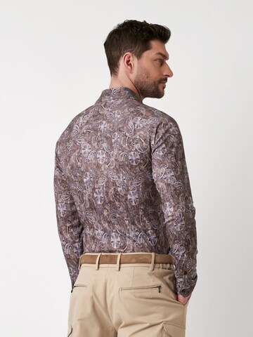 Coupe slim Chemise DESOTO en marron
