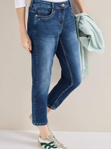 mėlyna CECIL Prigludęs Džinsai 'Scarlett': priekis