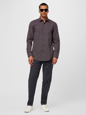 HUGO Regular Fit Hemd 'Kenno' in Schwarz
