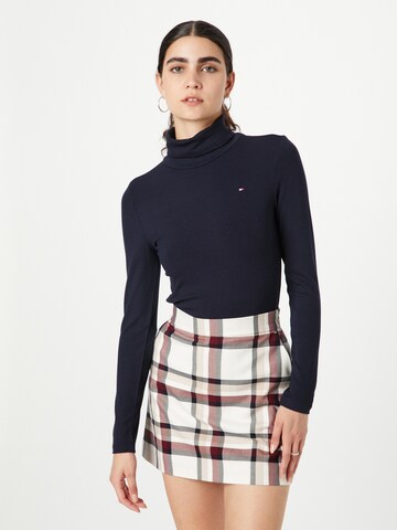 TOMMY HILFIGER Majica | modra barva: sprednja stran