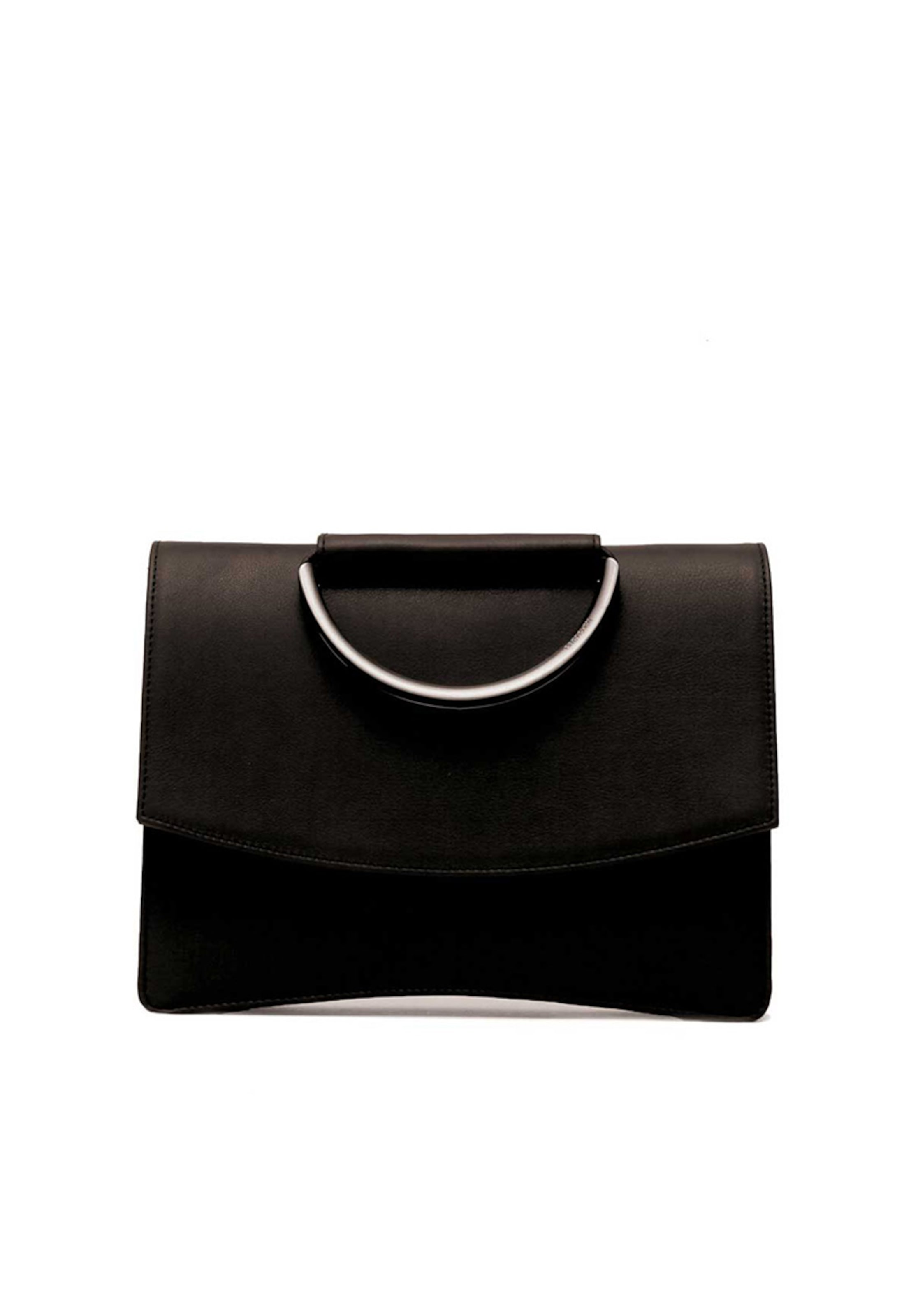 Gretchen Schultertasche 'Oyster Clutch Three' in Schwarz: Vorderseite