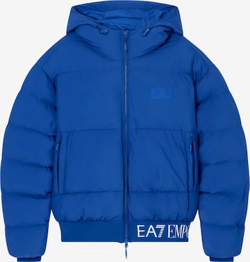 Giacca invernale di EA7 Emporio Armani in blu: frontale