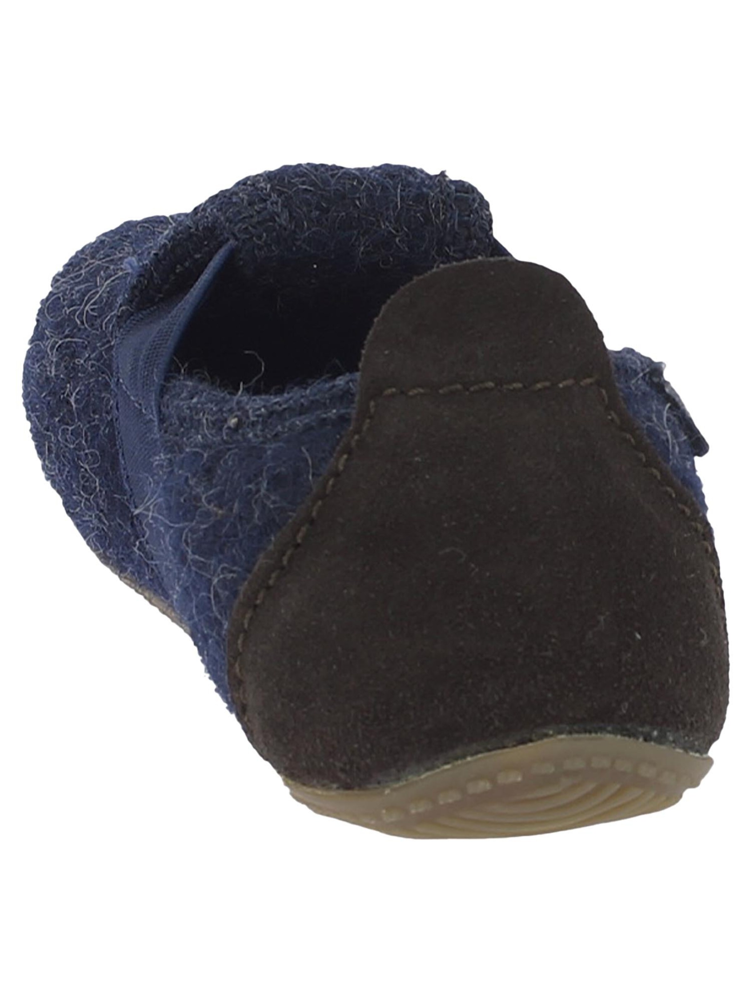 Living Kitzbühel Huisschoenen 'T-Modell Schurwolle' in Blauw