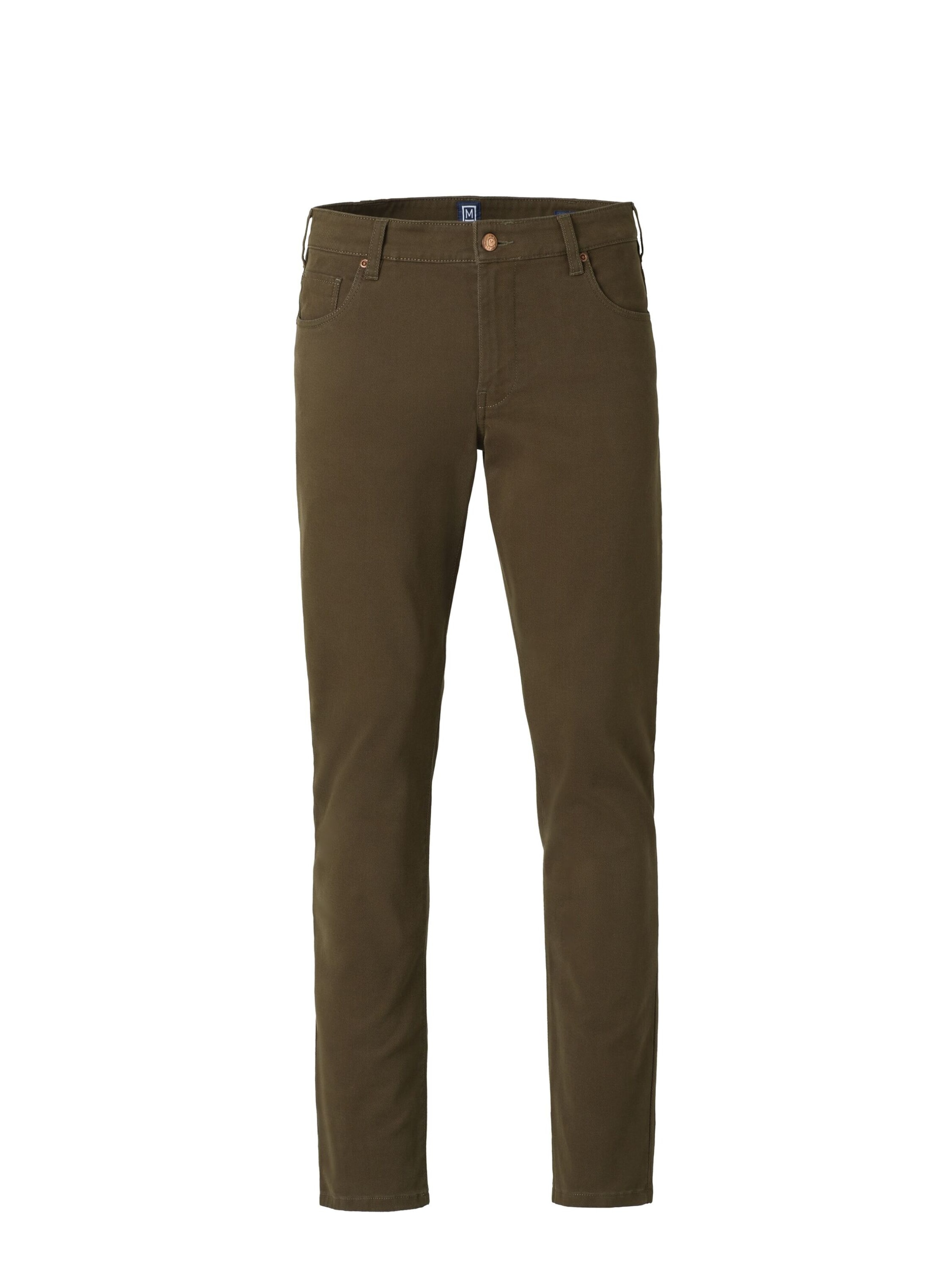 MEYER Regular Jeans in Groen: voorkant