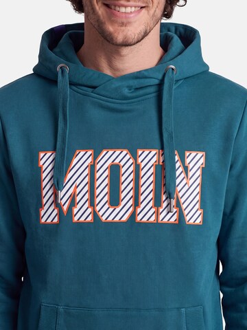 salzhaut Sweatshirt 'Heff - Moin' in Grün: Vorderseite