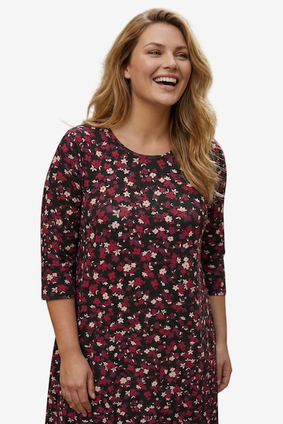 Stil Diva Dress in 42 in Burgundy / Crimson / Black / White, Item view