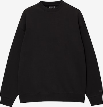 Felpa di Pull&Bear in nero: frontale