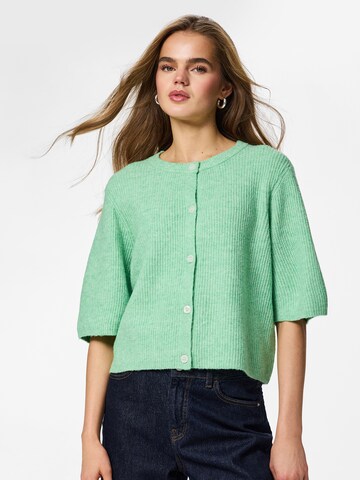 PIECES Cardigan 'PCSILLY' i grøn: forside