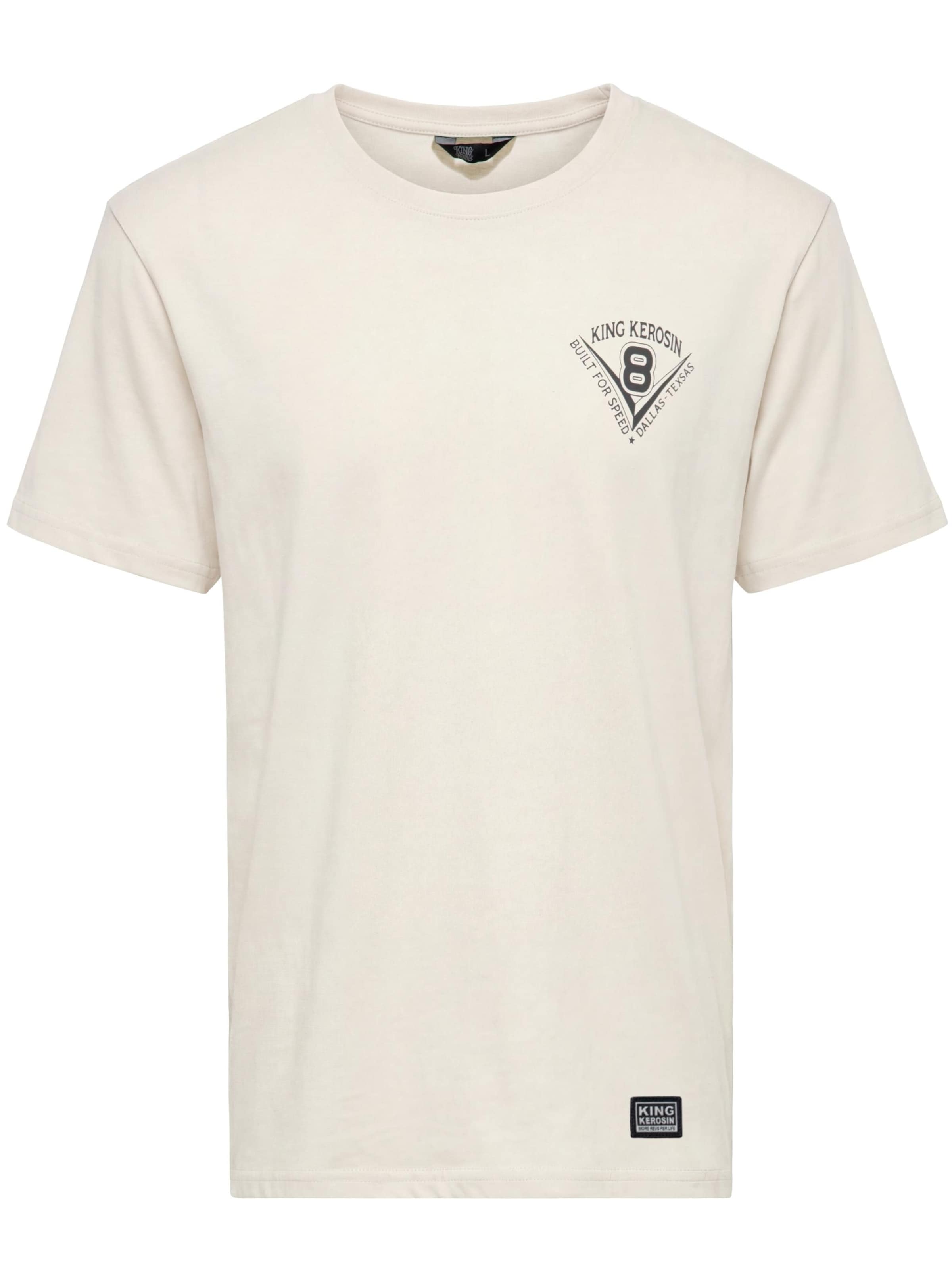 King Kerosin Shirt 'Daytona Speedway' in White: front