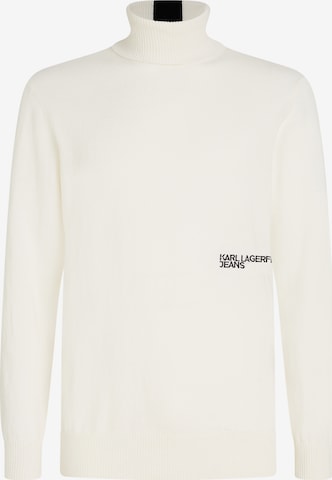 KARL LAGERFELD JEANS Sweater in White: front