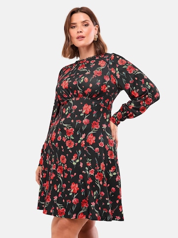 LipsyHaljina 'Lipsy Mini Floral' - crna boja: prednji dio