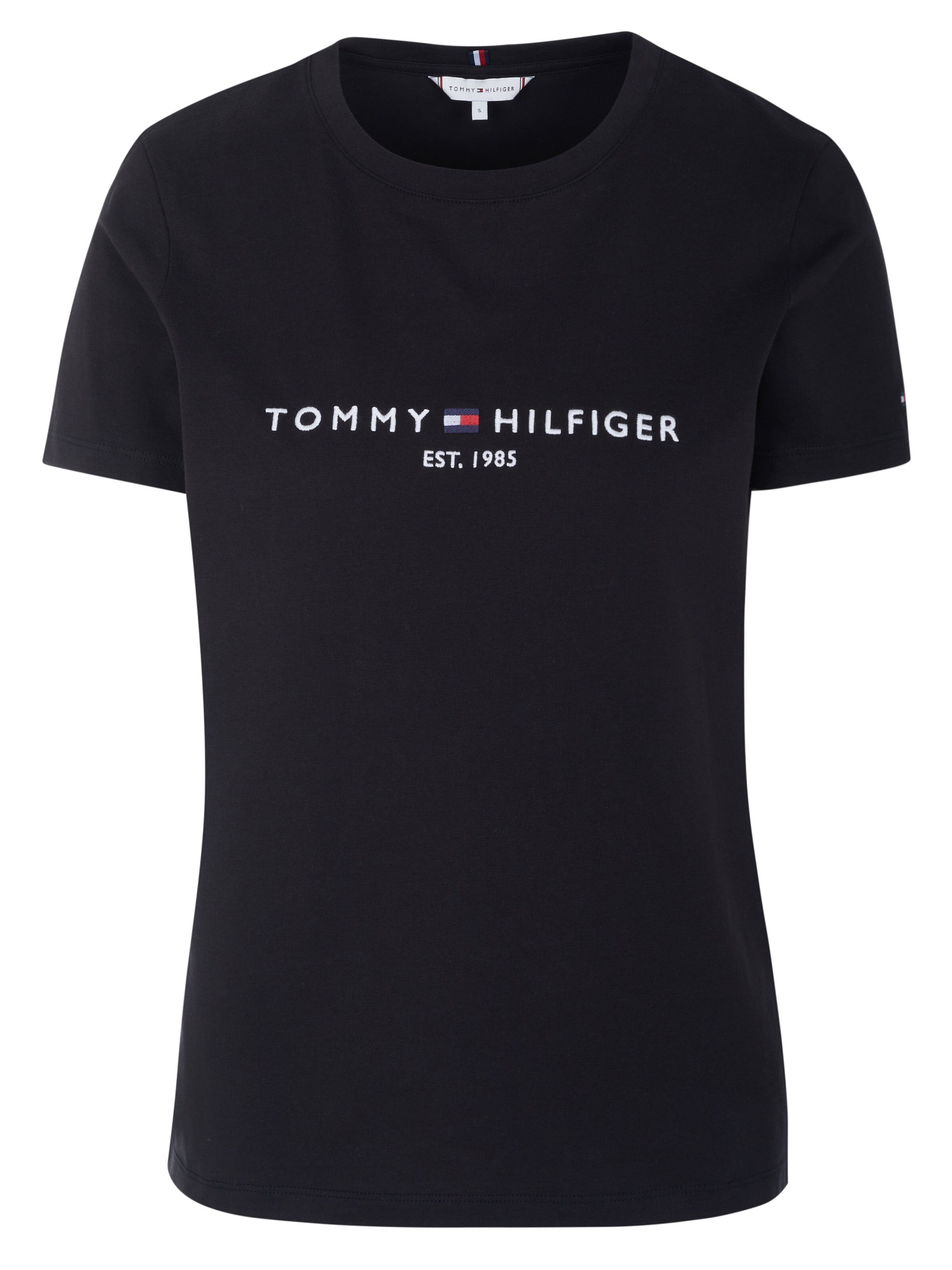 TOMMY HILFIGER - Top 'Tommy Hilfiger T-Shirt' en negro: frente