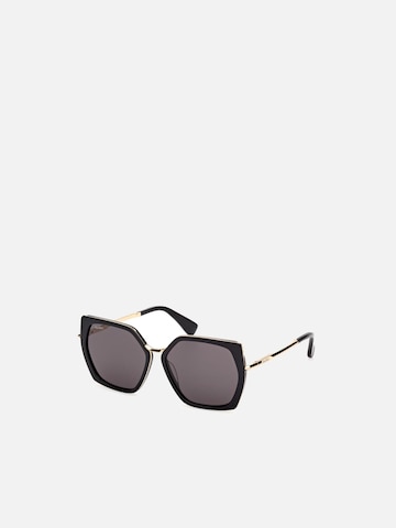 Max Mara Zonnebril 'Maxmara MM0136 Shiny dark green 56/14/140 Women Sunglasses' in Zwart