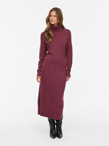 VILA Knit dress 'VIRill' in Red