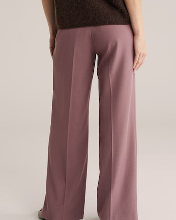 WE Fashion Широкий Плиссированные брюки в Лиловый