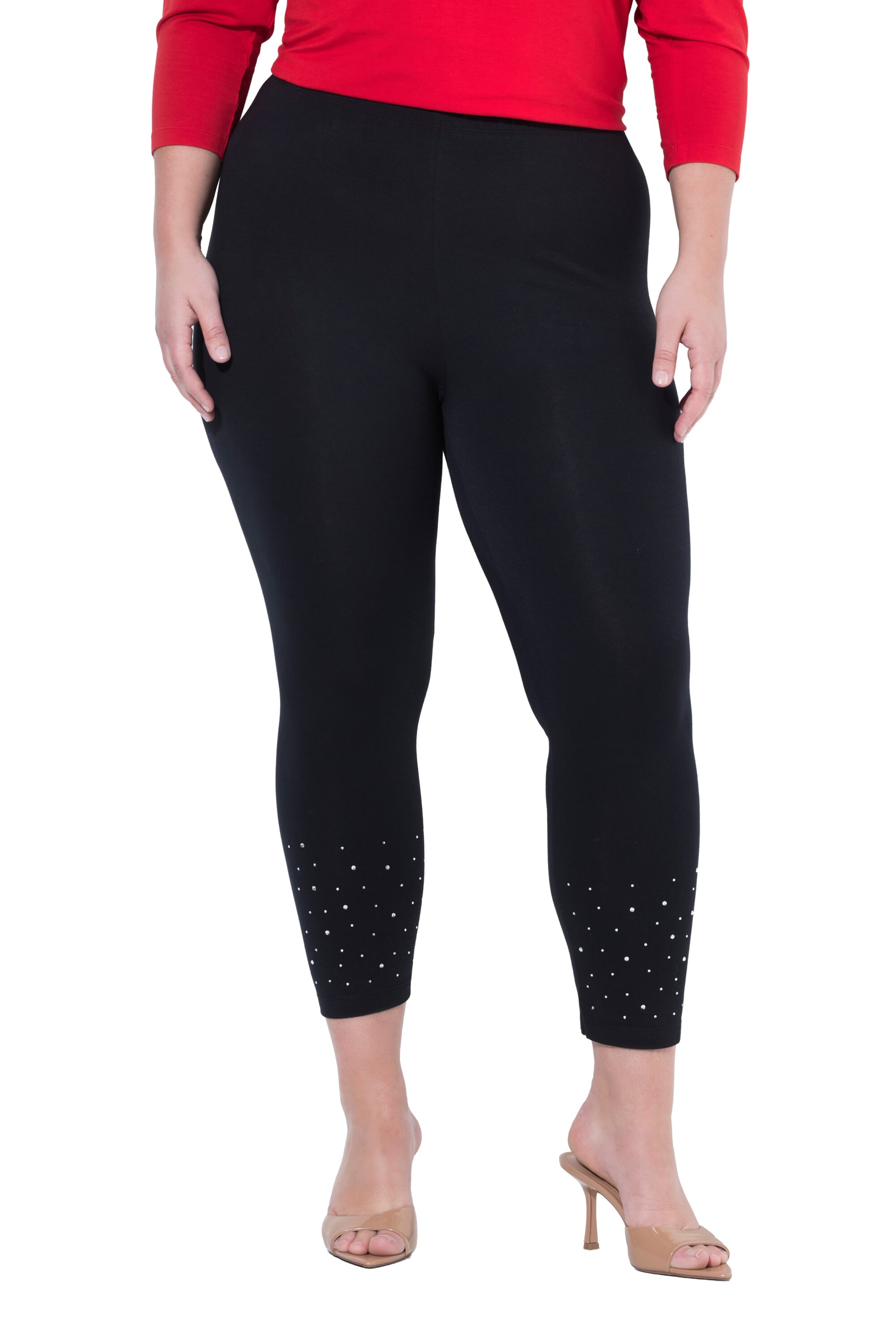 MIAMODA Skinny Leggings in Zwart: voorkant