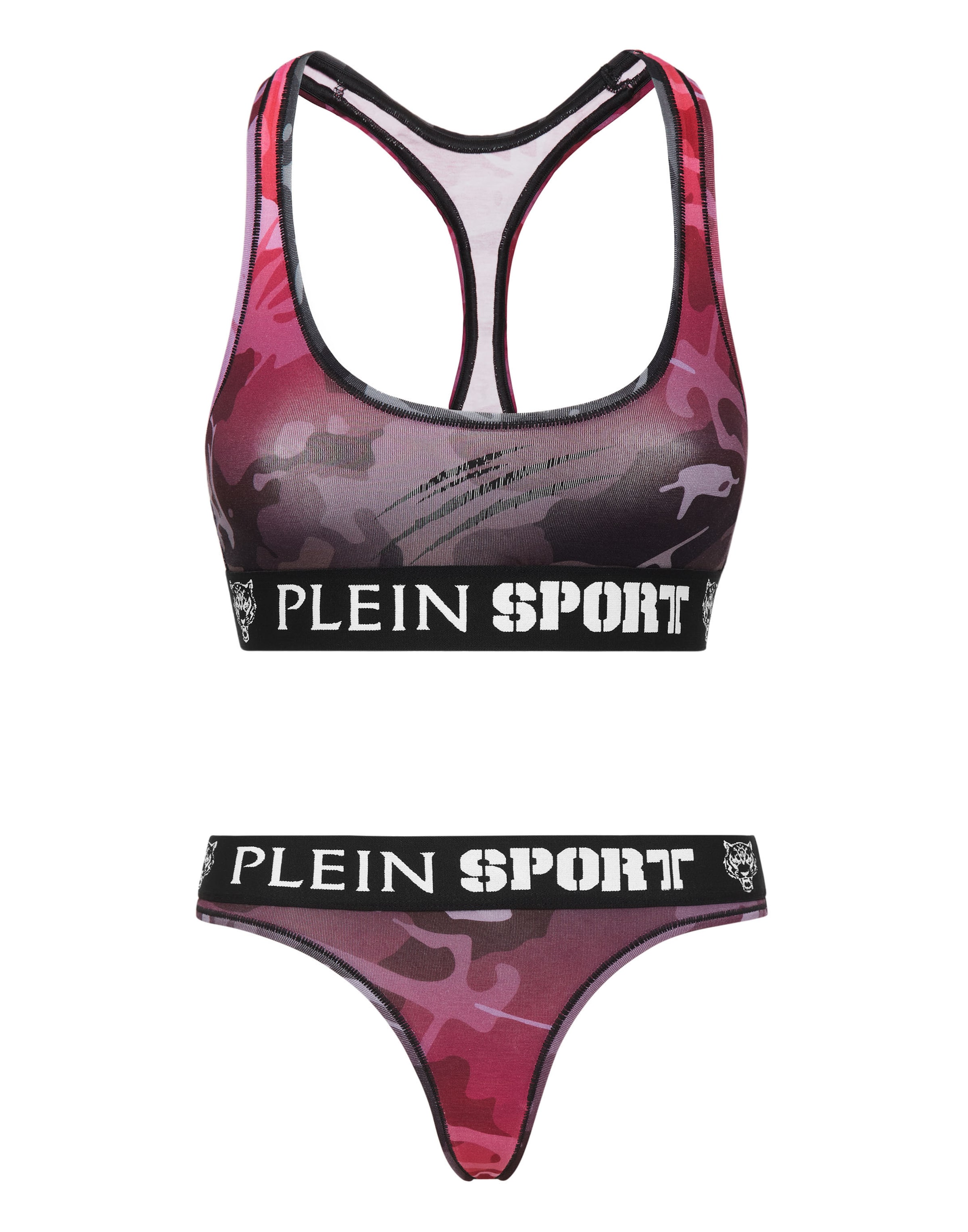 Plein Sport Bralette Underwear sets in Pink: front