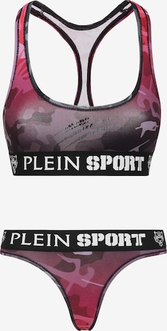 Plein Sport - Soutien Bustier Conjuntos de lingerie em rosa: frente
