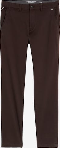 TOM TAILOR Chino Pants 'SIMON' in Brown: front
