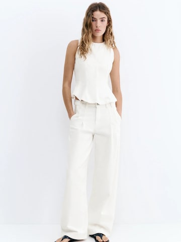 Pull&Bear Koszulka w kolorze biały