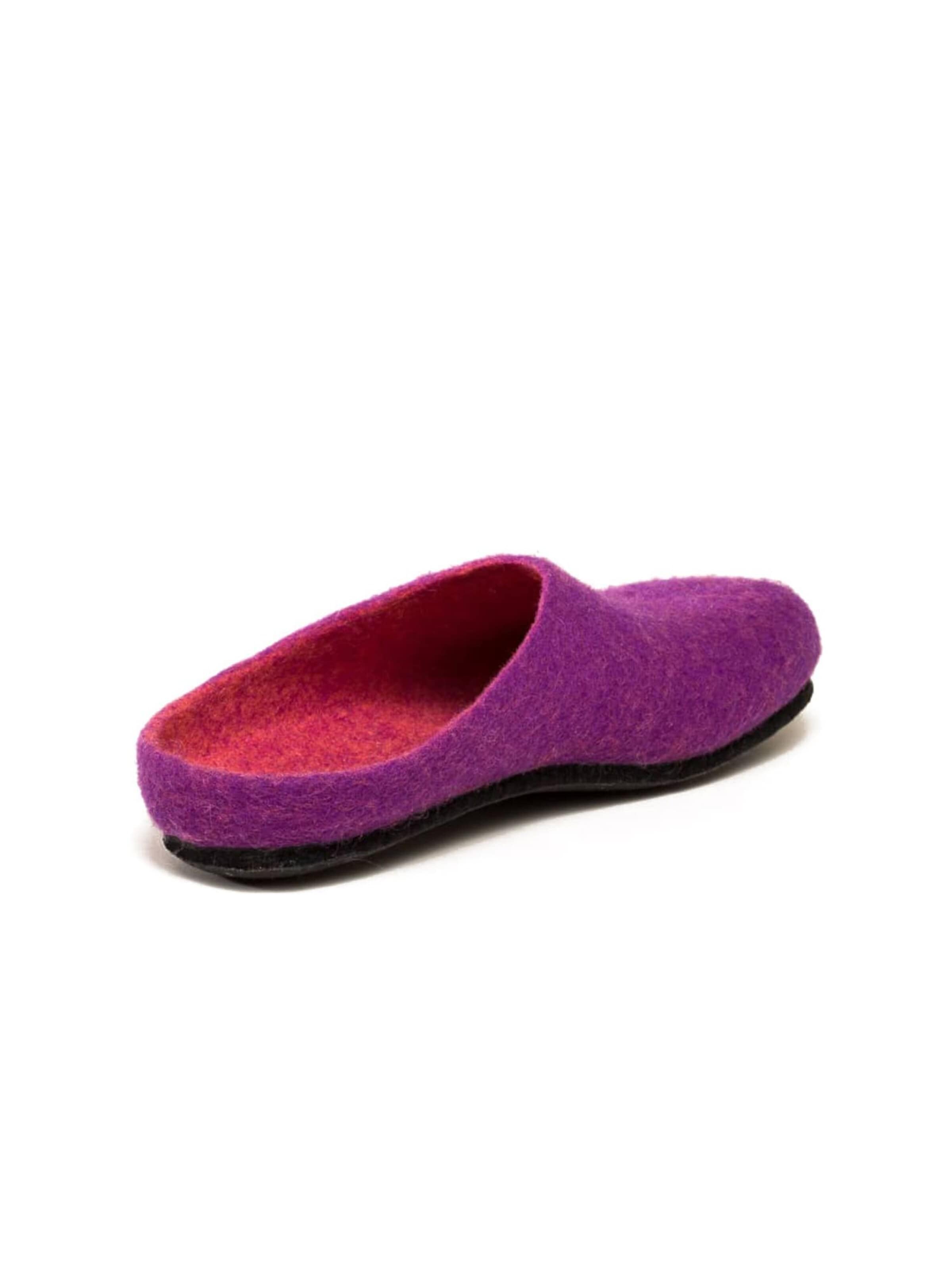 MagicFelt Slippers 'Filzpantoffel Magicfelt 709' in Purple