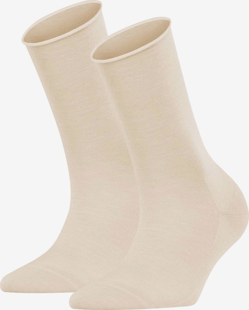 Chaussettes FALKE en beige : devant