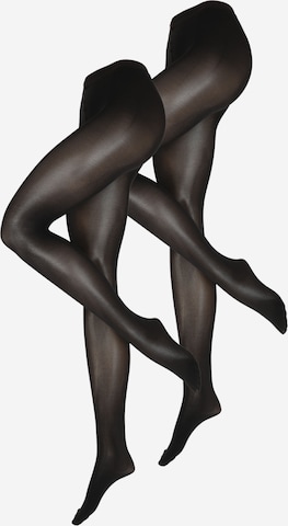 Calzamaglia 'Velvet de Luxe' di Wolford in nero: frontale