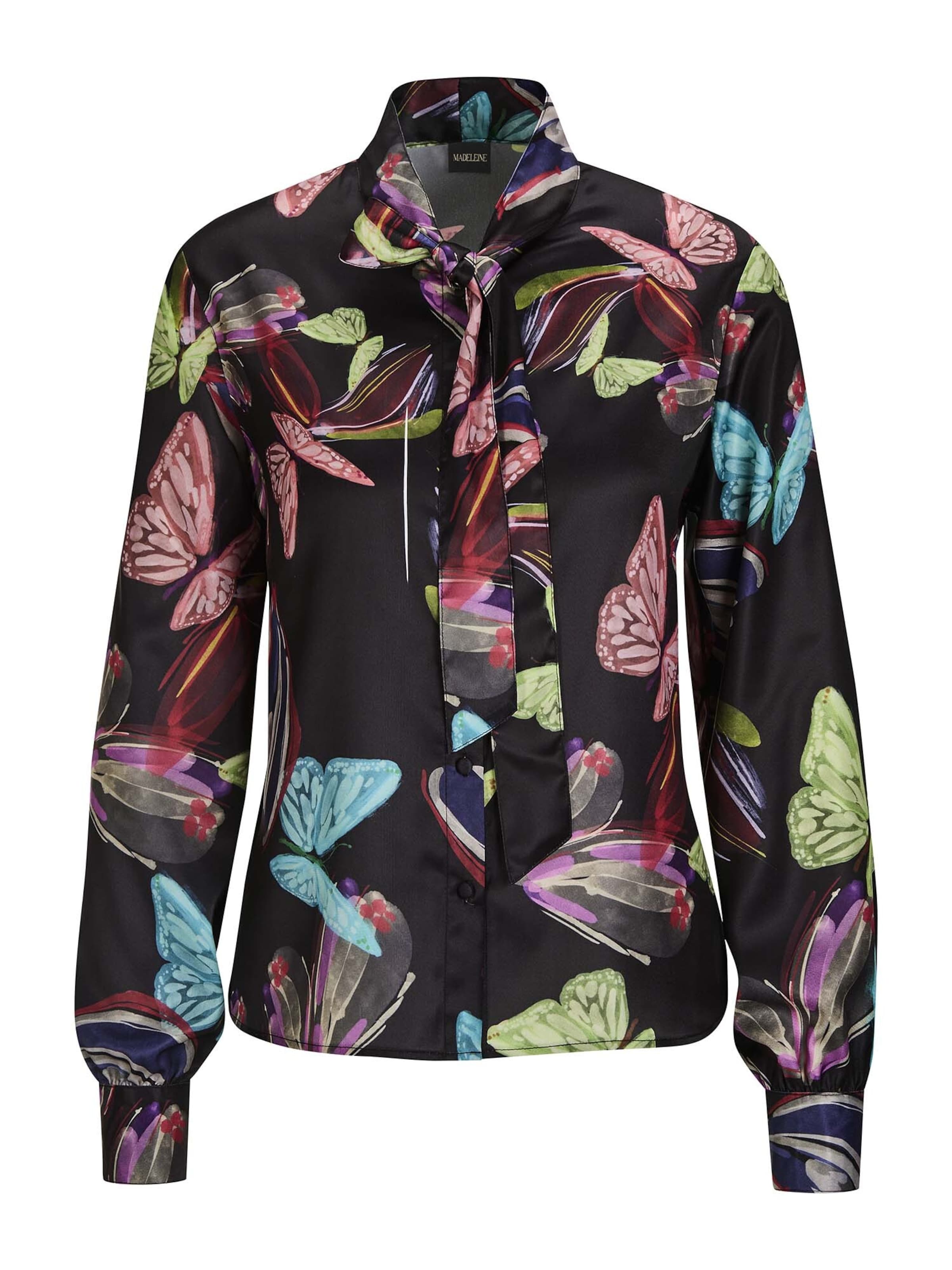 Chemisier MADELEINE en noir : devant