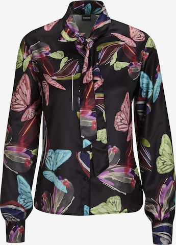 Chemisier MADELEINE en noir : devant