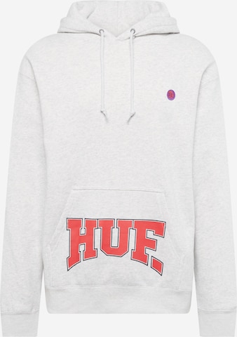 HUF Sweatshirt 'DRAFT' in Grey: front