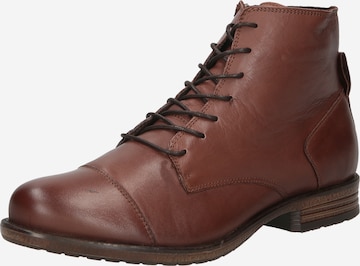Bianco Lace-up bootie in Brown: front