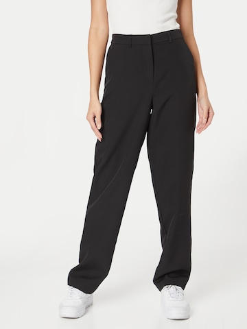 VILA Regular Pants 'Kamma' in Black: front