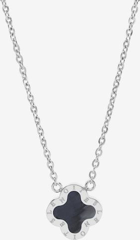 Lenoites Ketting 'Four-leaf Clover Mini 14' in Zilver
