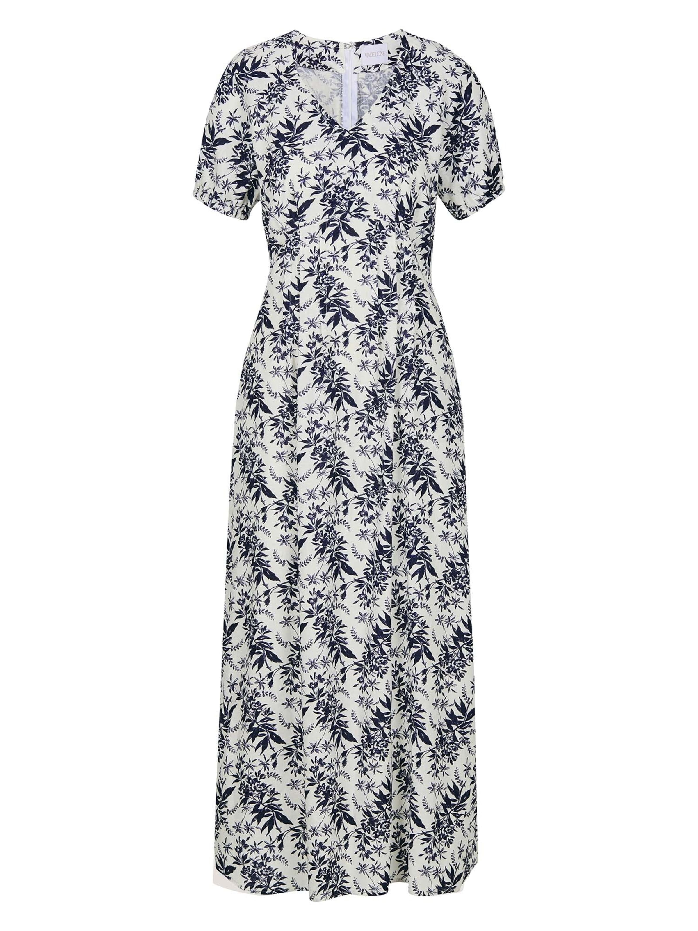 Robe d’été MADELEINE en blanc : devant