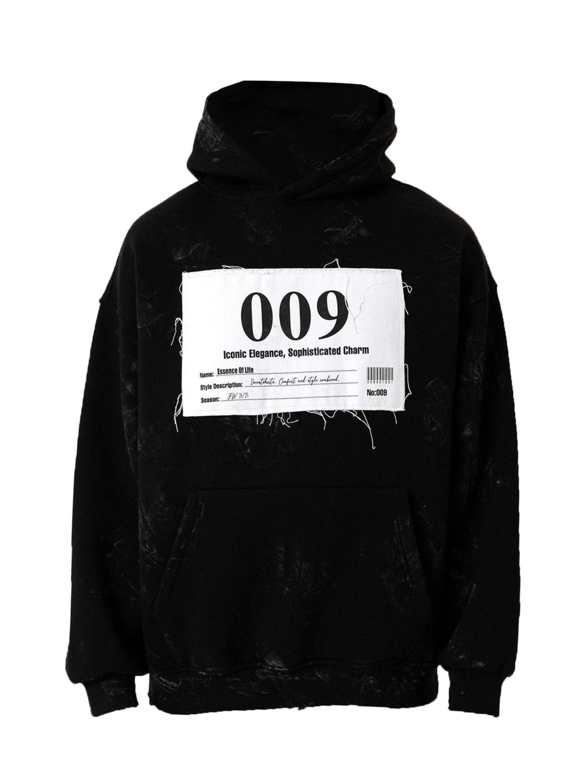 melns Dandalo Sportisks džemperis 'Joathan': no priekšpuses