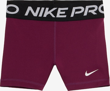 NIKE Skinny Sportshorts 'Pro' in Rot: Vorderseite