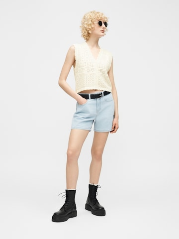 ONLY - Chaleco de punto en blanco