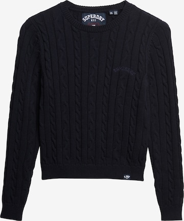 Pulover 'Essentials' de la Superdry pe albastru: față