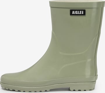 Botine ' ELIOSA BOTTIL ' de la AIGLE pe verde: față